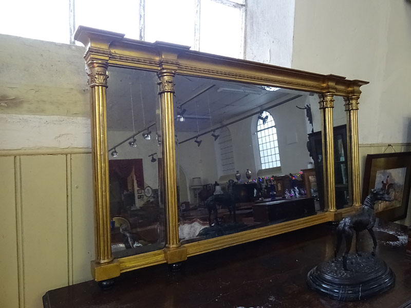 Early 19th.century giltwood overmantle mirror